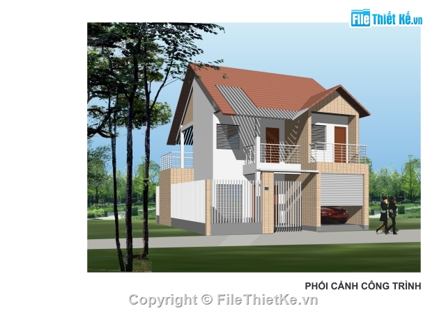 File cad,Kiến trúc,Thiết kế biệt thự,Biệt thự